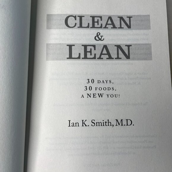 Clean and Lean Weight Loss Book Set Ian K Smith MD 2019 u Healthy Eating - Picture 6 of 10